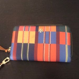 Tory Burch Blanket Stripe Wristlet